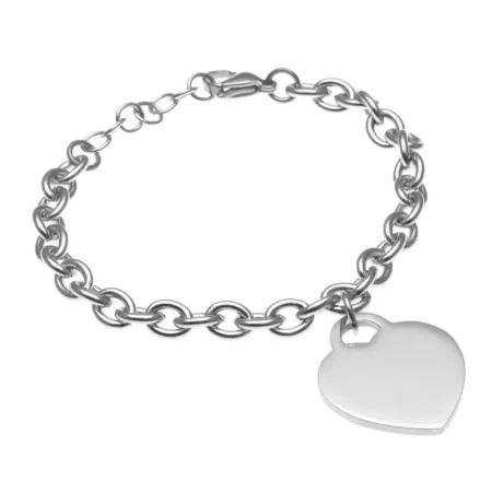 bracciale donna cuore in acciaio bcc0020