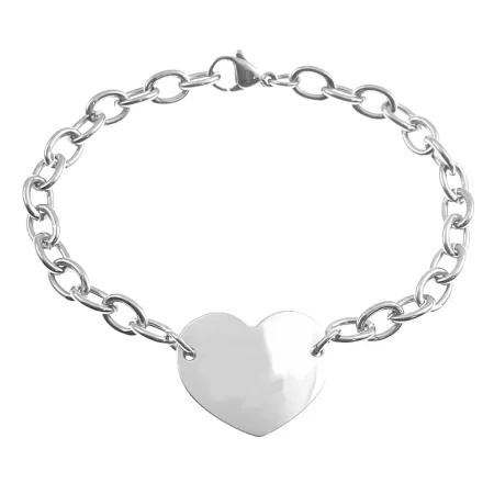 bracciale donna cuore in acciaio bcc0025