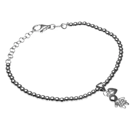 bracciale nascita ospedale argento bimba femminuccia bcc1538