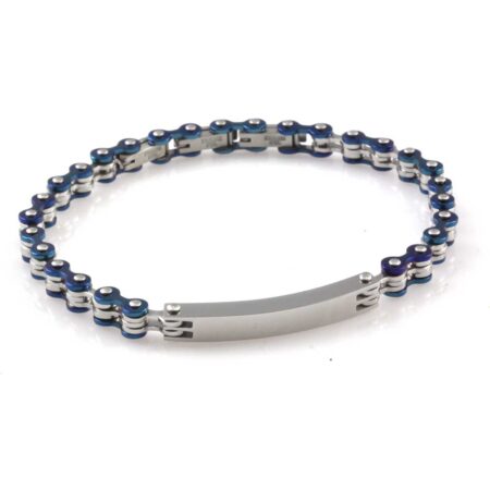 bracciale uomo catena moto bici in acciaio bcc2263