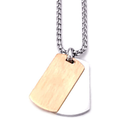 piastrina militare collana uomo acciao cll2120