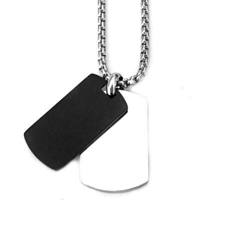 piastrina militare collana uomo acciao cll2120