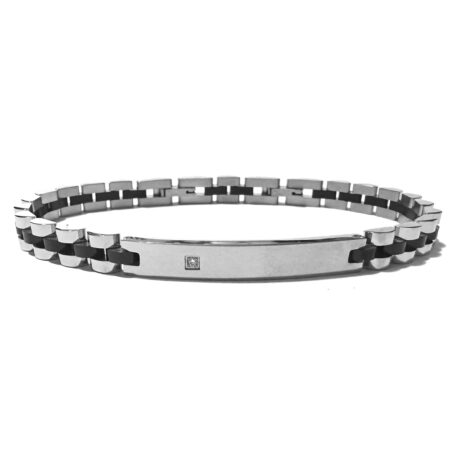 bracciale uomo acciaio piastra per incisione bcc1516