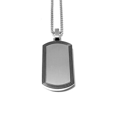 piastrina militare targhetta collana uomo cll2171